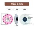 thumbnail image 7 of Unicorn Clock for Girls Bedroom - Pink Wall Clock Battery Operated 12 Inch - Glass Wall Clock Silent Non-Ticking, 7 of 7