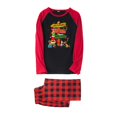 thumbnail image 2 of Conjuntos de pijamas navideños familiares a juego Grinch 2024, pijama de Grinch con parte superior y pantalones de pijama a cuadros, pijama de Grinch para niños y adultos para la familia, Mujer S, 2 of 4