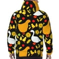 thumbnail image 6 of Bingfone Farm Goose Men'S Drawstring Hoodie Long Sleeve Pocket Sweatshirts-Medium, 6 of 9