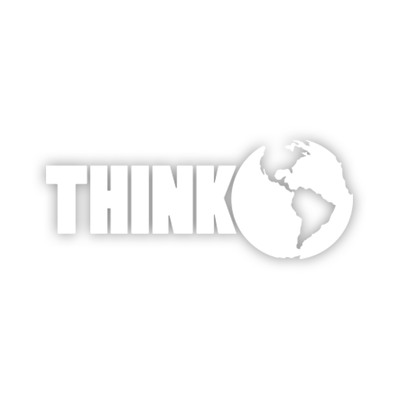 Think Green Sticker Decal Die Cut Self Adhesive Vinyl Weatherproof