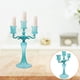 thumbnail image 5 of Candelador de velas de vidrio de escritorio múltiples cabezas candelabro romántico, 5 of 5