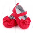 thumbnail image 3 of Infant Baby Girls Shoes Cute Non-Slip Soft Sole Bowknot Princess Dress Mary Jane Flats Toddler First Walker Baby Sneaker Shoes, 3 of 5