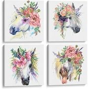 Unicorn Canvas Wall Art for Girls Room Decoration. Stretched/Framed, Ready to Hang. - Something Unicorn