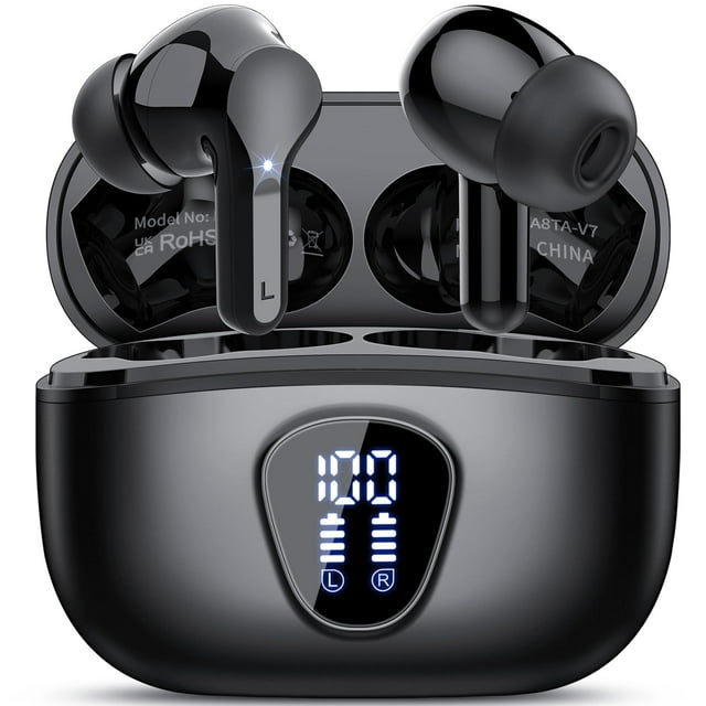 Auriculares inalámbricos BESNOOW Bluetooth 5.4 HiFi Stereo IP7 negros