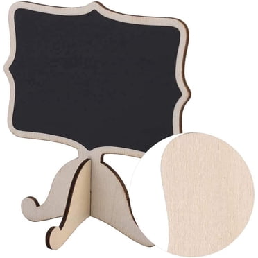 Afoxsos 20-Pack Wooden Mini Chalkboard Signs With Easel Stand, Reusable Food Labels For Party, Buffet, Wedding Table 59A1124A109 - The Home Depot