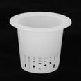 thumbnail image 4 of Hydroponics Pot,  Toughness Wide Lip Design Soilless Plant Pot, PP Material For Garden Containers Breeding Varieties White, 4 of 8