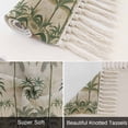 thumbnail image 6 of Palm Tree Kitchen Runner Rug 2'x4', Sage Green Tropical Nature Plant Watercolor Washable Rug with Tassels, Non Slip Woven Cotton Bathroom Rugs Hallway Carpet for Foyer Bedroom Entry Back Door Decor, 6 of 9