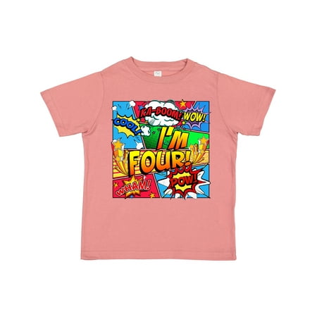 

Inktastic I m Four Comic Book Gift Toddler Boy or Toddler Girl T-Shirt