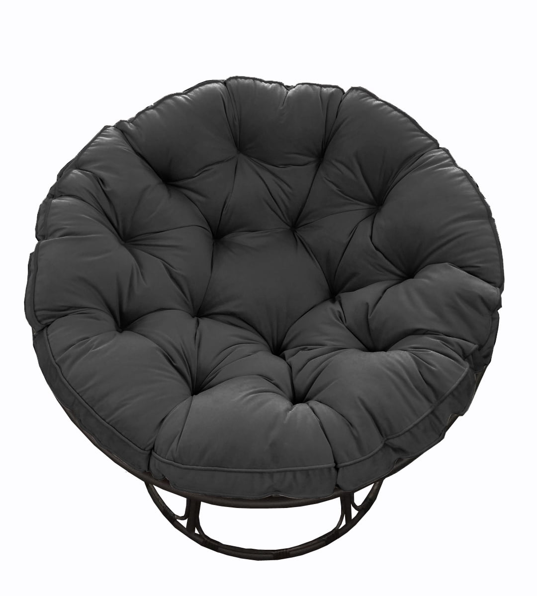 Better Homes & Gardens Papasan Chair with Fabric Cushion, Charcoal Gray