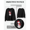 thumbnail image 6 of QAFOPEH Women Christmas Graphic Printed Crew Neck Long Sleeve Solid Color Top, 6 of 7