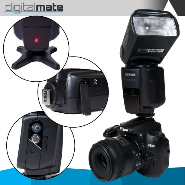 sobrina haz Dificil DigitalMate SB680 E-TTL Flash Kit for NIKON DSLR D7200 D7000 D5500 D5300 D5200  D5100 D5000 D3300 D3200 D3100 - Walmart.com