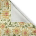 thumbnail image 6 of Ambesonne Sunflower Grommet Curtain, Patchwork Style Art, 50" x 54", Olive Green Orange, 6 of 6