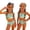 Blue, variant on CCRFTGI Girls Swimsuit Size 7 2 Piece Set Swimming Girls Bathing Suit Beach Holiday Floral Print Bikini Set Cute Summer Girls Fashion Swimsuits Swimwear Earthy Yellow 9-10 Years