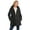 Black, variant on Woman Within Plus Size Sherpa-Lined Hooded Parka