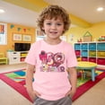 thumbnail image 4 of Boys Short Sleeve T Shirts Fashion Printed Boys Clothes Size 8 Crewneck Relaxed Fit Tops Soft Comfy Shirts Summer Graphic Tees Size 12-13 Years,Pink, 4 of 4