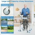 thumbnail image 6 of Giantex Folding Walker, 450 Lbs Foldable Standard Walker, Lightweight Walking Mobility Aid for Seniors, Handicap, Disabled, Silver, 6 of 6