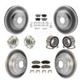 thumbnail image 1 of Transit Auto Front Rear Wheel Hub Bearings Assembly Coated Disc Brake Rotors and Ceramic Pads Kit (10Pc) for Car Acura TL - Left Right Side (Driver Passenger) KBB-118046, 1 of 10
