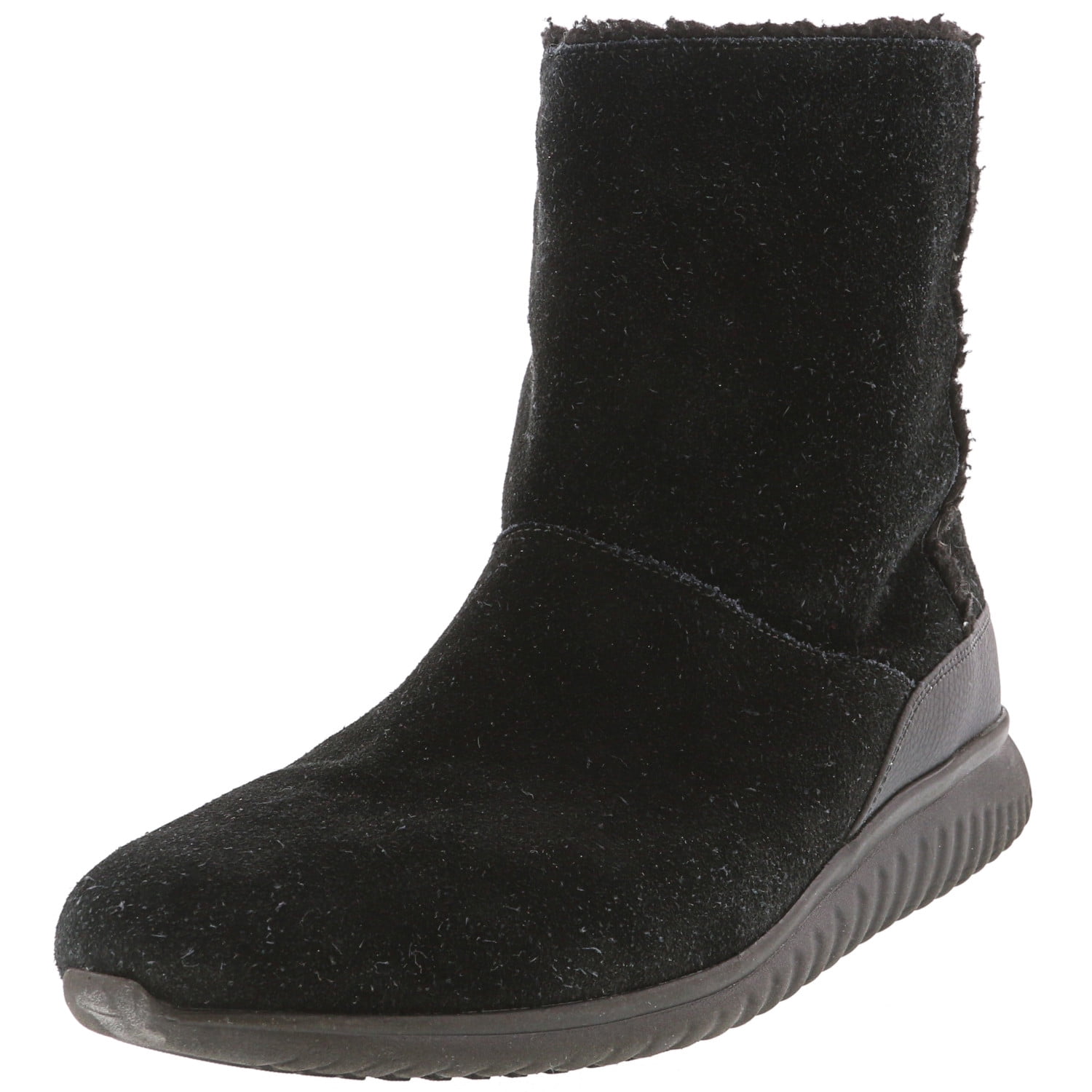 Cole Haan Women's Studiogrand Black Mid-Calf Suede Boot - 9M - Walmart.com