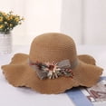 thumbnail image 6 of SikaFu Summer Parent -Child Hats Ladies Hats, Flowers, Waves, Wavy Hats, Outdoor Sunscreen, Folding Straw Hat, 6 of 6