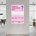 thumbnail image 2 of Hand Expressing Breast Milk New Mothers Breastfeed Guide Poster (3) Canvas Painting Wall Art Poster for Bedroom Living Room Decor, 2 of 4