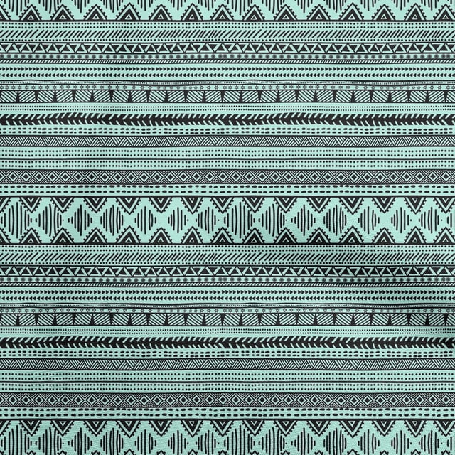 oneOone Velvet Baby Blue Fabric Tribal Sewing Craft Projects Fabric Prints By Yard 58 Inch Wide