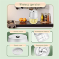 thumbnail image 3 of USB Electric Garlic Chopper 250ML Portable Wireless Food Chopper, Small Food Processor for Chopping Garlic Ginger-White, 3 of 5