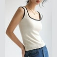 thumbnail image 6 of Enjoytime Tank Top for Women Sleeveless Basic Tee Shirt Top Slim Fitted Casual Square Neck Y2K Streetwear Womens Summer Tops, 6 of 6