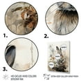 thumbnail image 3 of Designart "Rabbit Sumi Asian Painting II" Asian Floater Framed Canvas Art Print, 3 of 7