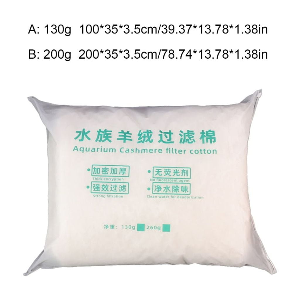 Fishtanks Filter Sponge Cotton for Household Aquariums Cashmere Cotton Easy Hand Tear Filter Cotton Filtration Accessory