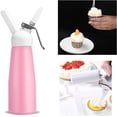 thumbnail image 6 of 500ML Professional Whipped Cream Dispenser, Aluminum Whipped Cream Canister, Whipped Cream Maker with 3 Decorating Nozzles and 1 Brush or Making Desserts Gourmet Cream, 6 of 6