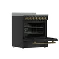 thumbnail image 4 of Forno Paolo 30-Inch Freestanding Electric Range, Black, 4.38 cu.ft, True Convection Oven, Energy Efficient, 4 of 5