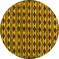 thumbnail image 1 of Ahgly Company Indoor Round Abstract Yellow Contemporary Area Rugs, 3' Round, 1 of 4