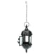 thumbnail image 1 of Portavelas marroquí, farol de metal, farol de jardín con cadena de hierro para Negro, 1 of 9