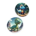 thumbnail image 2 of Xecvkr 360 Degree Dinosaur Puzzle Gyroscope Rotating Double Sided Brain Teaser Toy Spatial Reasoning Development Educational Game for Kids Teens Adults Stress Relief Activity, 2 of 7