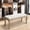 Beige, variant on S-HOME Upholstered End of Bed Bench in Design with Carving, Linen Material, Perfect for Foyer，Beige