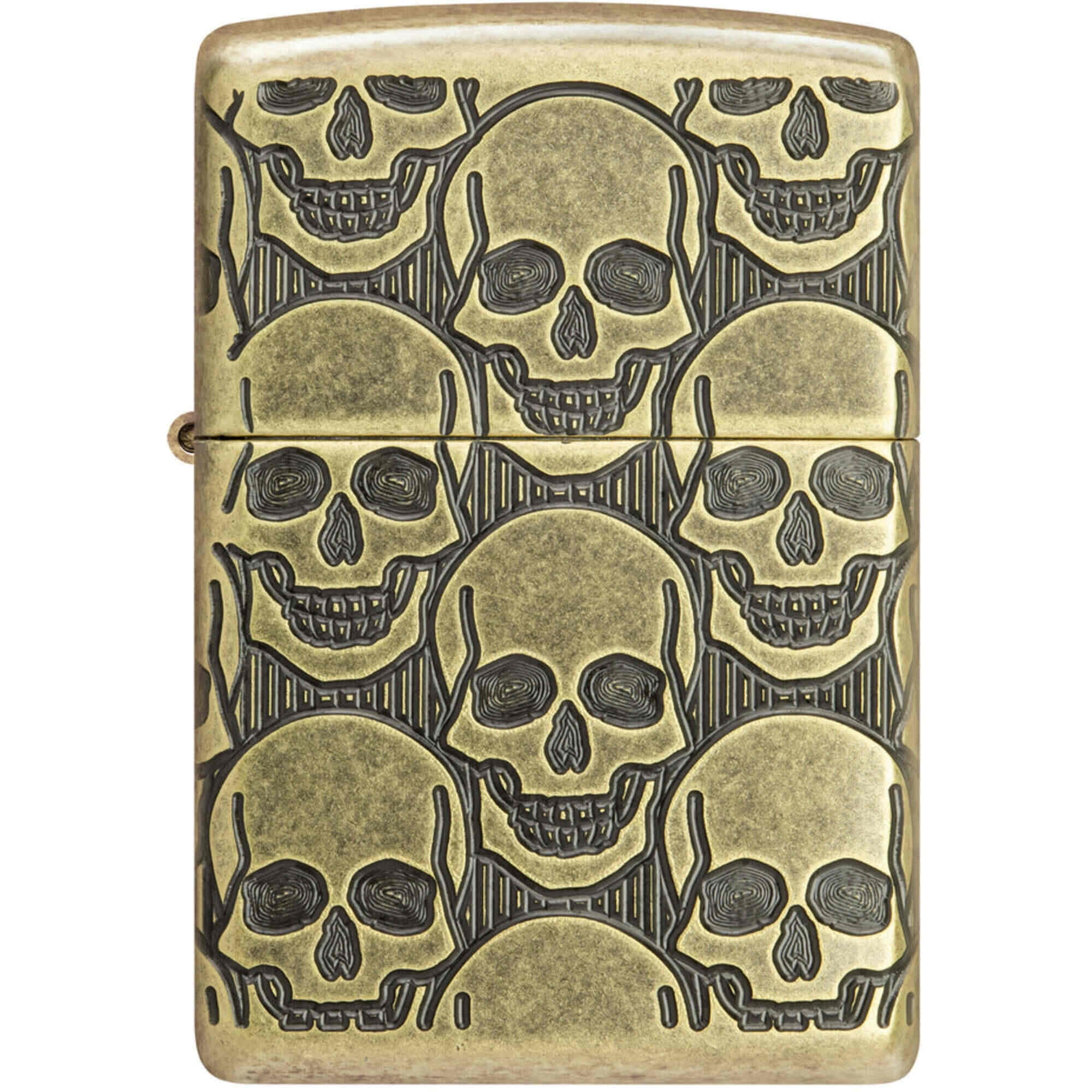 Zippo 46302 Cackling Cranium Design Metal Windproof Pocket Lighter