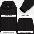 thumbnail image 4 of Real Love Girls Jogger Set Lightweight Fleece Zip Up Hoodie Sweatshirt and Sweatpants 2 Piece, 4 of 7