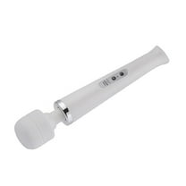 Powerful Personal Wand Massager, Happon Handheld Electric Back Massager with 10 Vibration Modes, Sports Recovery and Relieve Deep Tissue Muscle Pain for Neck Back Shoulders Legs (White)