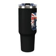 thumbnail image 4 of Tower Bridge UK Flag Tumbler with Handle and Straw 40 oz Stainless Steel Leakproof Travel Coffee Mug Car Cup Vacuum Water Bottle 40oz, 4 of 8