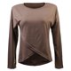 thumbnail image 1 of Phenovo Ccasual Manga Larga Tops Asimétricos Camisa De La Camiseta De Color Caqui M Sunnimix tops para mujer, 1 of 8