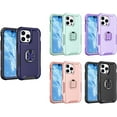 thumbnail image 6 of Designed for iPhone Case,3 In1 Anti-drop Heavy Duty Matter Hard PC Shockproof Full Body Protective Cover Phone Case (iPhone 13 Pro Max,Blue), 6 of 7