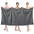 thumbnail image 3 of 4 Pcs Extra Large Oversized Jumbo Microfiber Bath Sheet 40x80 inch – Ultra-Soft, Fast-Drying & Highly Absorbent Towel for Bathroom, Gym & Travel, 3 of 30