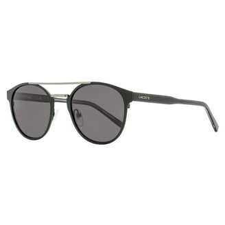 Lacoste Men's Square Sunglasses L817S 001 57, Grey Lenses, Black