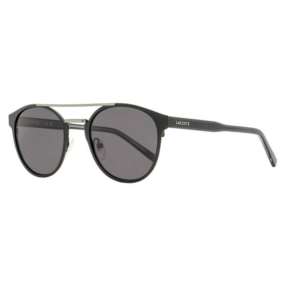 Lacoste Oval Double Bridge Sunglasses L263S 002 Black 53mm