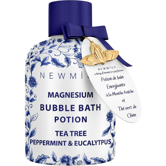 Bubble Bath New Miuz, árbol de té de magnesio, menta y eucalipto