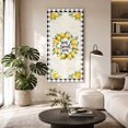 thumbnail image 2 of Canvas Wall Art, Summer Lemon Framed Canvas Prints for Hallway Bedroom, Yellow Botanical Checkered Farmhouse Buffalo Oversized Gallery Wrapped Wall Decor for Home Office, Gifts, 24"x48" Ship Next Day, 2 of 9