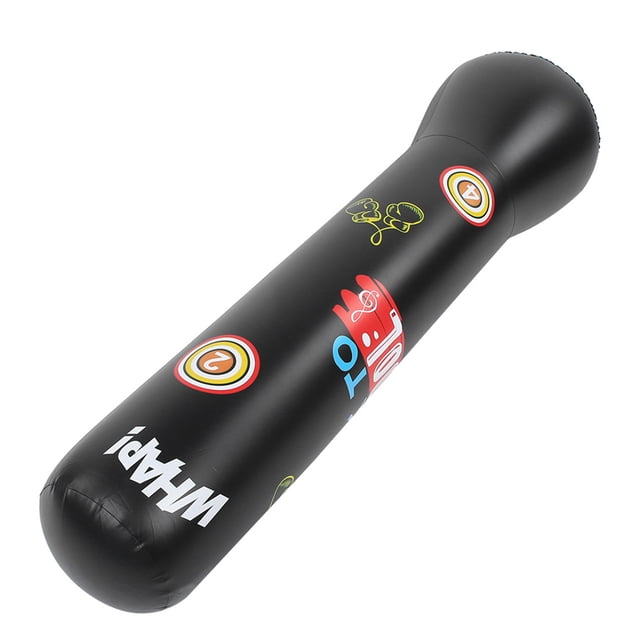 Bolsillo de Boxeo Negro/ Azul, Saco de de Boxeo de Pvc, Fácil de Transportar Para Llevar y Confiable Para El Juguete de Alivio de Presión al Interior Al Aire Libre