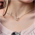 thumbnail image 2 of Mother Of The Groom Necklace, Hearts Necklace From Groom To Mom, Future Mother In Law, Wedding Present, From Groom, Message, Necklaces with Meaningful Messages Card Inside, 2 of 6
