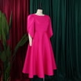 thumbnail image 6 of Womens Cocktail Dress Pleated A Line Church Guest Dress Flowy Casual Dresses, 6 of 7