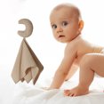 thumbnail image 4 of Toalla Para Apaciguar Al Bebé Baby Appease Towel Star Moon Toalla pacificadora infantil para regalo de bebé (Khaki Moon) Likrtyny libre de BPA, 4 of 6
